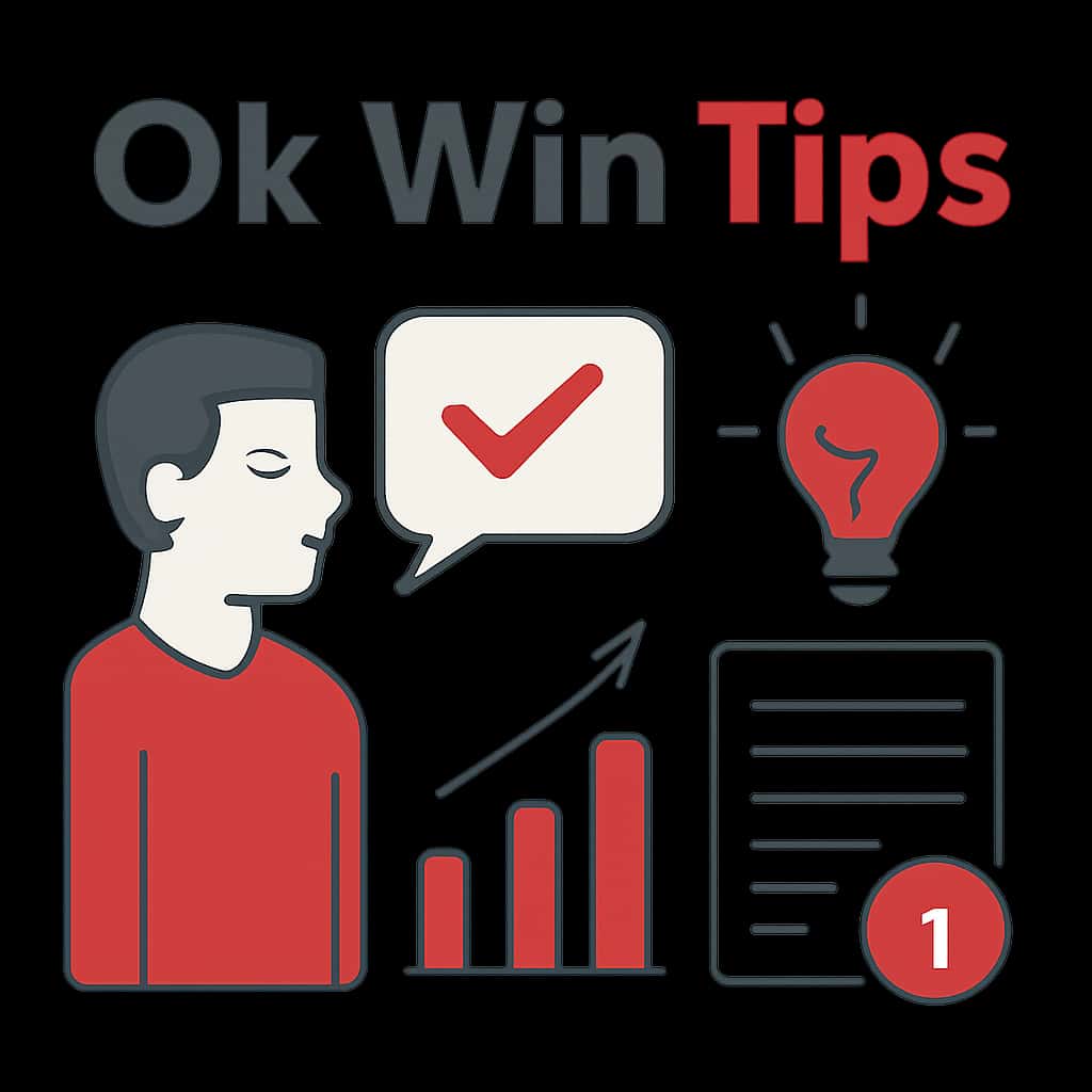 Diagram explaining tips for Ok Win.